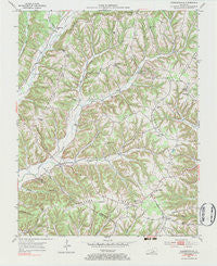 Clementsville Kentucky Historical topographic map, 1:24000 scale, 7.5 X 7.5 Minute, Year 1952