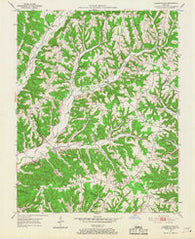 Clementsville Kentucky Historical topographic map, 1:24000 scale, 7.5 X 7.5 Minute, Year 1952