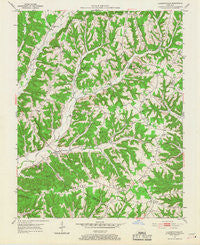 Clementsville Kentucky Historical topographic map, 1:24000 scale, 7.5 X 7.5 Minute, Year 1952