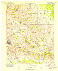 Clinton Kentucky Historical topographic map, 1:24000 scale, 7.5 X 7.5 Minute, Year 1952
