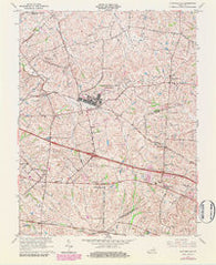 Clintonville Kentucky Historical topographic map, 1:24000 scale, 7.5 X 7.5 Minute, Year 1965