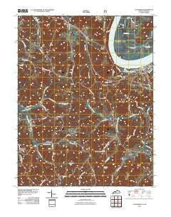 Cloverport Kentucky Historical topographic map, 1:24000 scale, 7.5 X 7.5 Minute, Year 2011