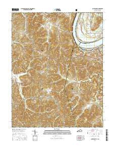 Cloverport Kentucky Current topographic map, 1:24000 scale, 7.5 X 7.5 Minute, Year 2016