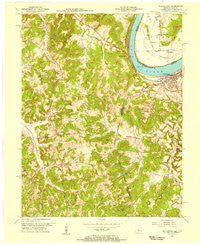 Cloverport Kentucky Historical topographic map, 1:24000 scale, 7.5 X 7.5 Minute, Year 1953