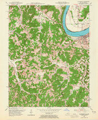 Cloverport Kentucky Historical topographic map, 1:24000 scale, 7.5 X 7.5 Minute, Year 1953