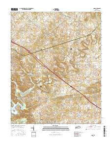 Cobb Kentucky Current topographic map, 1:24000 scale, 7.5 X 7.5 Minute, Year 2016
