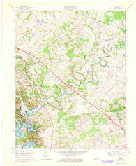 Cobb Kentucky Historical topographic map, 1:24000 scale, 7.5 X 7.5 Minute, Year 1967