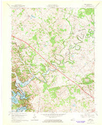 Cobb Kentucky Historical topographic map, 1:24000 scale, 7.5 X 7.5 Minute, Year 1967