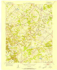 Cobb Kentucky Historical topographic map, 1:24000 scale, 7.5 X 7.5 Minute, Year 1953