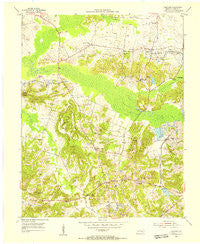 Coiltown Kentucky Historical topographic map, 1:24000 scale, 7.5 X 7.5 Minute, Year 1954