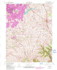 Coletown Kentucky Historical topographic map, 1:24000 scale, 7.5 X 7.5 Minute, Year 1965