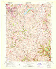 Coletown Kentucky Historical topographic map, 1:24000 scale, 7.5 X 7.5 Minute, Year 1965