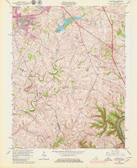 Coletown Kentucky Historical topographic map, 1:24000 scale, 7.5 X 7.5 Minute, Year 1965