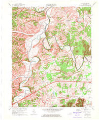 Colfax Kentucky Historical topographic map, 1:24000 scale, 7.5 X 7.5 Minute, Year 1970