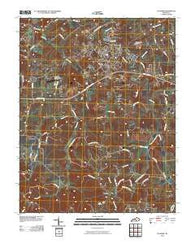 Columbia Kentucky Historical topographic map, 1:24000 scale, 7.5 X 7.5 Minute, Year 2010