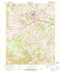 Columbia Kentucky Historical topographic map, 1:24000 scale, 7.5 X 7.5 Minute, Year 1973