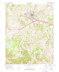 Columbia Kentucky Historical topographic map, 1:24000 scale, 7.5 X 7.5 Minute, Year 1973