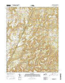 Constantine Kentucky Current topographic map, 1:24000 scale, 7.5 X 7.5 Minute, Year 2016