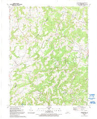 Constantine Kentucky Historical topographic map, 1:24000 scale, 7.5 X 7.5 Minute, Year 1991