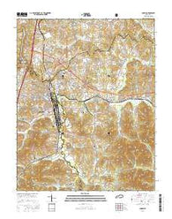 Corbin Kentucky Current topographic map, 1:24000 scale, 7.5 X 7.5 Minute, Year 2016