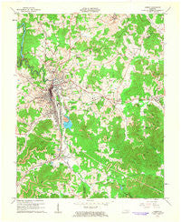 Corbin Kentucky Historical topographic map, 1:24000 scale, 7.5 X 7.5 Minute, Year 1961