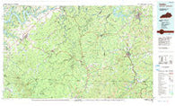 Corbin Kentucky Historical topographic map, 1:100000 scale, 30 X 60 Minute, Year 1981