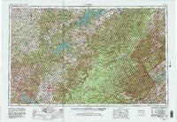Corbin Kentucky Historical topographic map, 1:250000 scale, 1 X 2 Degree, Year 1956