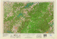 Corbin Kentucky Historical topographic map, 1:250000 scale, 1 X 2 Degree, Year 1958