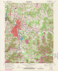 Corbin Kentucky Historical topographic map, 1:24000 scale, 7.5 X 7.5 Minute, Year 1970