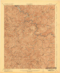 Cornettsville Kentucky Historical topographic map, 1:62500 scale, 15 X 15 Minute, Year 1916