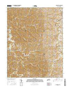 Cornishville Kentucky Current topographic map, 1:24000 scale, 7.5 X 7.5 Minute, Year 2016