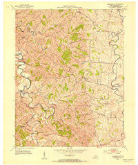 Cornishville Kentucky Historical topographic map, 1:24000 scale, 7.5 X 7.5 Minute, Year 1952