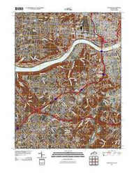 Covington Kentucky Historical topographic map, 1:24000 scale, 7.5 X 7.5 Minute, Year 2010
