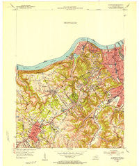 Covington Kentucky Historical topographic map, 1:24000 scale, 7.5 X 7.5 Minute, Year 1950