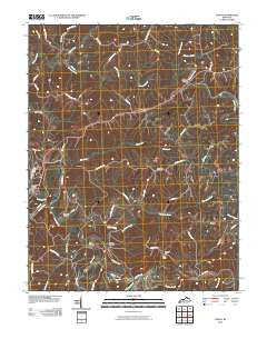 Cowan Kentucky Historical topographic map, 1:24000 scale, 7.5 X 7.5 Minute, Year 2010