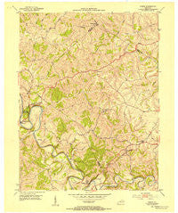 Cowan Kentucky Historical topographic map, 1:24000 scale, 7.5 X 7.5 Minute, Year 1952