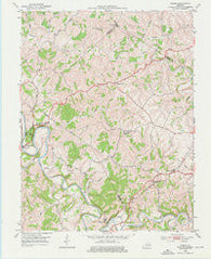 Cowan Kentucky Historical topographic map, 1:24000 scale, 7.5 X 7.5 Minute, Year 1952