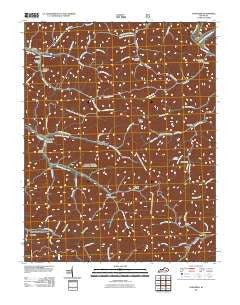 Cowcreek Kentucky Historical topographic map, 1:24000 scale, 7.5 X 7.5 Minute, Year 2011