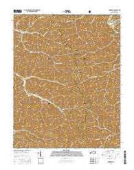 Cowcreek Kentucky Current topographic map, 1:24000 scale, 7.5 X 7.5 Minute, Year 2016