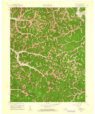 Cowcreek Kentucky Historical topographic map, 1:24000 scale, 7.5 X 7.5 Minute, Year 1961