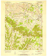 Crab Orchard Kentucky Historical topographic map, 1:24000 scale, 7.5 X 7.5 Minute, Year 1952