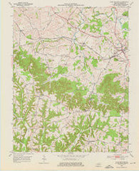 Crab Orchard Kentucky Historical topographic map, 1:24000 scale, 7.5 X 7.5 Minute, Year 1952