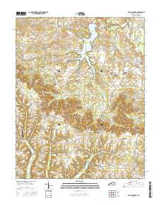 Crab Orchard Kentucky Current topographic map, 1:24000 scale, 7.5 X 7.5 Minute, Year 2016