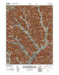 Cranston Kentucky Historical topographic map, 1:24000 scale, 7.5 X 7.5 Minute, Year 2011