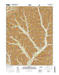 Cranston Kentucky Current topographic map, 1:24000 scale, 7.5 X 7.5 Minute, Year 2016