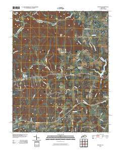 Cravens Kentucky Historical topographic map, 1:24000 scale, 7.5 X 7.5 Minute, Year 2010