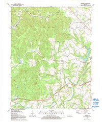 Cravens Kentucky Historical topographic map, 1:24000 scale, 7.5 X 7.5 Minute, Year 1992