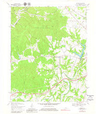 Cravens Kentucky Historical topographic map, 1:24000 scale, 7.5 X 7.5 Minute, Year 1967