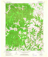 Cravens Kentucky Historical topographic map, 1:24000 scale, 7.5 X 7.5 Minute, Year 1962