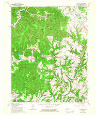 Cravens Kentucky Historical topographic map, 1:24000 scale, 7.5 X 7.5 Minute, Year 1962